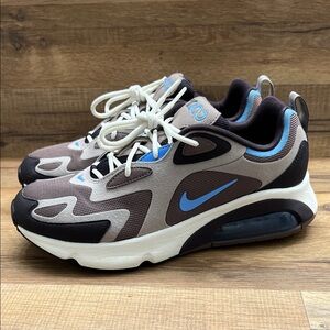 Nike Air Max Sneakers in Brown, Black, and Blue